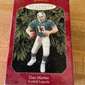 Hallmark Keepsake Ornament - Teal and White Football Legend